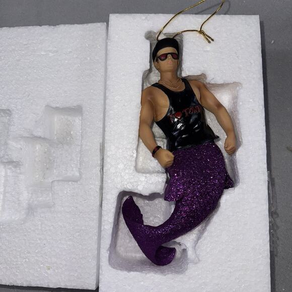 December Diamonds P-TOWN Provincetown Merman Ornament 55-90863 RARE Retired 2015 - Picture 8 of 14